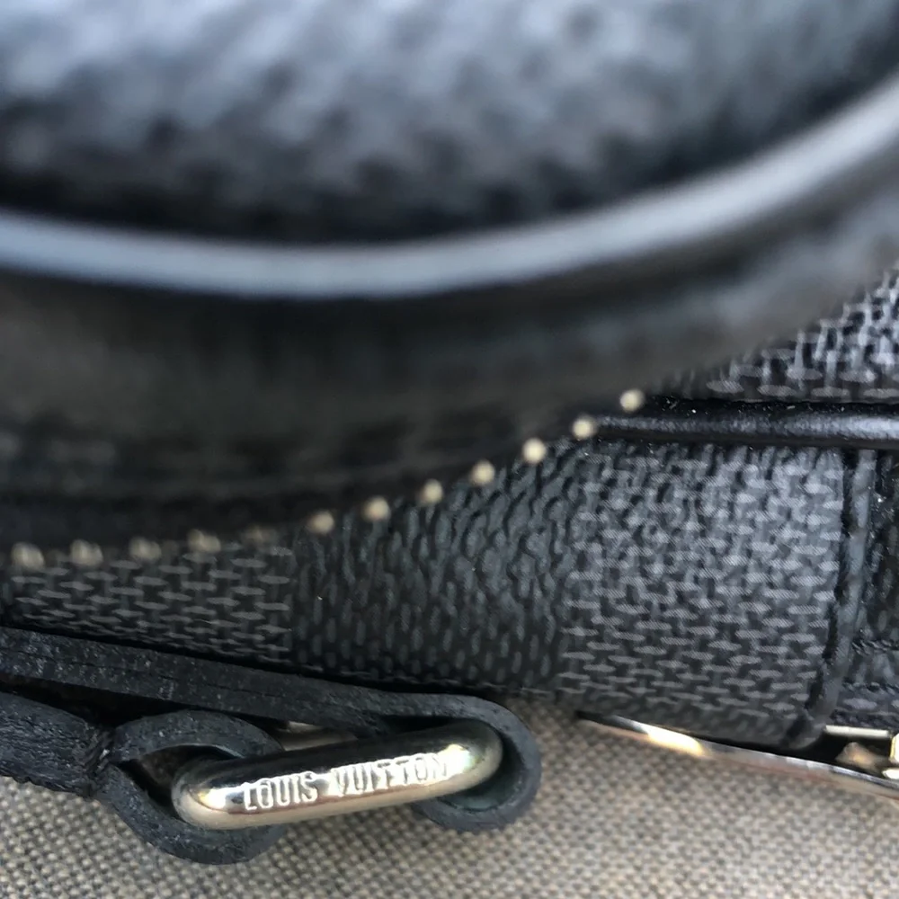 LOUIS VUITTON Damier Graphite Amazone Crossbody with Palladium Accents
